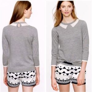 J. Crew Tippi Sweater in Trompe l'oeil XXS